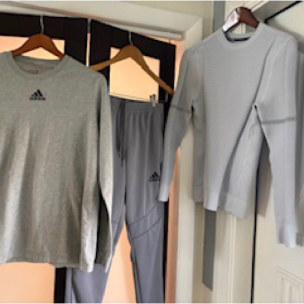 Three piece outfit great condition, adidas tee m, adidas sweatpants - s, unde
